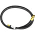 21334 by TECTRAN - 60" Single Swivel End Air Brake Hose Assembly, 1/2" Hose ID, 3/8" End Fittings