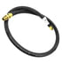 21334 by TECTRAN - 60" Single Swivel End Air Brake Hose Assembly, 1/2" Hose ID, 3/8" End Fittings