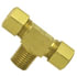 72-4A by TECTRAN - Compression Fitting - Brass, 1/4 in. Tube, 1/8 in. Thread, Male Branch Tee