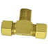 72-4A by TECTRAN - Compression Fitting - Brass, 1/4 in. Tube, 1/8 in. Thread, Male Branch Tee