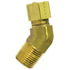 74-8C by TECTRAN - Compression Fitting - Brass, 1/2 in. Tube, 3/8 in. Thread, 45 deg. Elbow