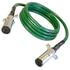 7AAB102MW by TECTRAN - ARTICFLEX 7-Way ABS Duty Straight Cable, Green, 10 ft., Metal Plugs, WeatherSeal