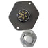 38105 by TECTRAN - Trailer Receptacle Socket - 7-Way, Die-Cast, with Large Mounting Plate