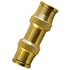 87032 by TECTRAN - Air Brake Air Line Union - Brass, 3/4 inches Tube Size, Push-Lock