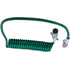 7ATG542MG by TECTRAN - Trailer Power Cable - 15 ft., 7-Way, Powercoil, ABS, Green, with Spring Guards