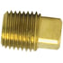 88070 by TECTRAN - Air Brake Pipe Head Plug - Brass, 3/8 in. Pipe Thread Size, Square Head Plug