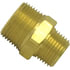 88182 by TECTRAN - Air Brake Reduction Nipple - Brass, 1/4 in. Pipe Thread A, 1/4 in. Pipe Thread B