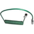 7ATG612MW by TECTRAN - Trailer Power Cable - 20 ft., 7-Way, Powercoil, ABS, Green, with WeatherSeal