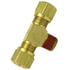 85097 by TECTRAN - Air Brake Air Line Thread Branch Tee - Brass, 3/8 in. Tube, 1/4 in. Thread, Male