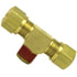 85097 by TECTRAN - Air Brake Air Line Thread Branch Tee - Brass, 3/8 in. Tube, 1/4 in. Thread, Male