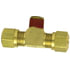 85097 by TECTRAN - Air Brake Air Line Thread Branch Tee - Brass, 3/8 in. Tube, 1/4 in. Thread, Male