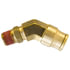 87105 by TECTRAN - DOT 45-Deg Male Elbow Push-Lock Swivel Brass Fitting, 3/8" Tube Size, 1/4" Pipe Thread