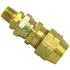 84035 by TECTRAN - Air Brake Air Line Fitting - Brass, 3/8 in. Hose I.D, Swivel Type, D.O.T