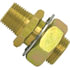 84058 by TECTRAN - Air Brake Frame Coupling - Brass, 2 in. O.A.L, 1/2 in. Male Thread, 3/8 in. Female Thread