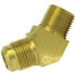 89337 by TECTRAN - Flare Fitting - Brass, 3/8 in. Tube Size, 1/2 in. Pipe Thread, 45 deg. Elbow