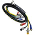 22040 by TECTRAN - Air Brake Hose and Power Cable Assembly - 15 ft., 4-in-1 Auxiliary, Black Hose