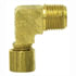 Tectran 869-2X1 Air Brake Air Line Fitting Transmission Air Line Fitting - Brass, 1/8 in. Tube, 1/16 in. Thread, Elbow
