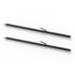 080-01039 by TRAMEC SLOAN - Cargo Bar - SL-30 Series, 84 Inch-114 Inch E-Track Ends -Black Powder Coat