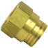 1023-8 by TECTRAN - Air Brake Air Line Nut - Brass, 1/2 in. I.D Hose, with Spring - D.O.T