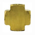 Tectran 102-B Air Brake Air Line Fitting Air Brake Pipe Cross - Brass, 1/4 inches Pipe Thread, Extruded