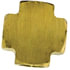 102-D by TECTRAN - Air Brake Pipe Cross - Brass, 1/2 inches Pipe Thread, Extruded