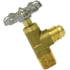 1049-6C by TECTRAN - SAE 45-90 Brass Truck Shut-Off Valve, 3/8" Tube Size, 3/8" Pipe Thread Size