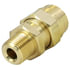 105 by TECTRAN - Air Brake Air Line Fitting - Brass, 3/8 in. I.D Hose, without Spring Guard