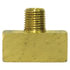 Tectran 106-C Air Brake Air Line Fitting Air Brake Air Line Thread Branch Tee - Brass, 3/8 in. Pipe Thread, Extruded