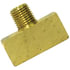 Tectran 106-C Air Brake Air Line Fitting Air Brake Air Line Thread Branch Tee - Brass, 3/8 in. Pipe Thread, Extruded