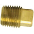 Tectran 109-C Air Brake Air Line Fitting Air Brake Pipe Head Plug - Brass, 3/8 in. Pipe Thread Size, Square Head Plug