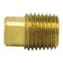 109-D by TECTRAN - Air Brake Pipe Head Plug - Brass, 1/2 in. Pipe Thread Size, Square Head Plug