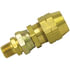 1106 by TECTRAN - Air Brake Air Line Fitting - Brass, 3/8 in. Hose I.D, Swivel Type, D.O.T