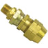 1106-8 by TECTRAN - Air Brake Air Line Fitting - Brass, 1/2 in. Hose I.D, Swivel Type, D.O.T