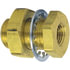 114-44 by TECTRAN - Air Brake Frame Coupling - Brass, 1 in. Long, 1/4-18 in. Female, 1/4-18 in. Female