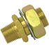 115-86 by TECTRAN - Air Brake Frame Coupling - Brass, 2 in. O.A.L, 1/2 in. Male Thread, 3/8 in. Female Thread