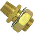 115-86 by TECTRAN - Air Brake Frame Coupling - Brass, 2 in. O.A.L, 1/2 in. Male Thread, 3/8 in. Female Thread