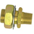 115-86 by TECTRAN - Air Brake Frame Coupling - Brass, 2 in. O.A.L, 1/2 in. Male Thread, 3/8 in. Female Thread