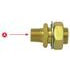 115-86 by TECTRAN - Air Brake Frame Coupling - Brass, 2 in. O.A.L, 1/2 in. Male Thread, 3/8 in. Female Thread