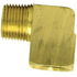 115-C by TECTRAN - Air Brake Air Line Tee - Brass, 3/8 in. Pipe Thread, Extruded, 90 deg. Street