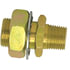 116-84 by TECTRAN - Air Brake Frame Coupling - Brass, 2 in. O.A.L, 1/2 in. Male Thread, 1/4 in. Female Thread