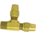 1171-6C by TECTRAN - Air Brake Air Line Thread Run Tee - Brass, 3/8 in. Tube Size, 3/8 in. Pipe Thread, Male