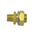 Tectran 117-84 Air Brake Air Line Fitting Air Brake Frame Coupling - Brass, 2 in. O.A.L, 1/2 in. Male Thread, 1/4 in. Female