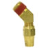 Tectran 1174-6D Male Elbow Fitting DOT 45-Deg Elbow to Male Pipe Fitting for Copper Tubing, 3/8" Tube Size, 1/2" Pipe Thread