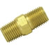 122-B by TECTRAN - Air Brake Pipe Nipple - Brass, 1/4 inches Pipe Thread, Hex