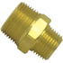 122-CB by TECTRAN - Air Brake Reduction Nipple - Brass, 3/8 in. Pipe Thread A, 3/8 in. Pipe Thread B