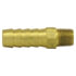 Tectran 125-8E Air Brake Air Line Fitting Air Tool Hose Barb - Brass, 1/2 in. I.D, 3/4 in. Thread, Hose Barb to Male Pipe