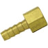 126-4B by TECTRAN - Air Tool Hose Barb - Brass, 1/4 in. I.D, 1/4 in. Thread, Barb to Female Pipe