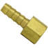 126-6B by TECTRAN - Air Tool Hose Barb - Brass, 3/8 in. I.D, 1/4 in. Thread, Barb to Female Pipe