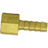 126-6B by TECTRAN - Air Tool Hose Barb - Brass, 3/8 in. I.D, 1/4 in. Thread, Barb to Female Pipe