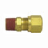 1368-6D by TECTRAN - DOT Male Ferrule Connector Fitting for Nylon Tubing, 3/8" Tube Size, 1/2" Pipe Thread